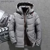 Parka en duvet pour hommes, nouvelle doudoune épaisse, Simple, atmosphérique, courte, noir, bleu, Orange, gris, Q230831, hiver