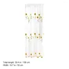 Rideau tournesol rideaux décoration élégant drapé confidentialité fenêtre pure draperie chambre