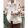 Men's Jackets Mens Jacket Spring and Autumn Standing Collar Coat Loose Deer Fur Casual Large 5xl 230831