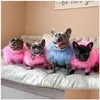 Hundkläder Colorf Puppy Clothes Designer Small Cat Luxury Sweater Schnauzer Yorkie Poodle Fur Coat 1537 D3 Drop Delivery Home Garden Dhucd