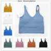 2023 lu-20 U Voltar Yoga Align Tank Tops Roupas de Ginástica Mulheres Casual Correndo Nu Apertado Sutiã Esportivo Fitness Linda Roupa Interior Colete Camisa 0QOY