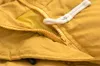 Trench da donna Bebobsons Cappotto Parka da donna con cappuccio Cappotto casual imbottito in cotone giallo tinta unita Giacca lunga con fibbia in corno Spessa da donna