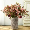 Decorative Flowers 55cm Artificial Rose Bouquet Wedding Home Decoration European-style Minimalist Living Room Table Ornaments