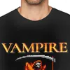 Camisetas masculinas Vampiro Sobreviventes Morte Camisa de algodão personalizada manga curta camiseta masculina