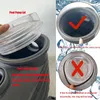 Badtillbehör Set Trådsfilter Cover Replacement Pump Lid med 1 O-ring Påverkningsbeständig transparent högtemperaturbeständig