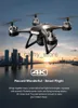 Simulatorer JC801 Drone Professional WiFi FPV 4K HD Dual Camera RC Real Time Transmission Helicopter Aerial Photography Quadcopter Toys X0831