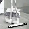 Hand Push Sweepers Broom and Scoop Set Folding Dustpan Highend Bathroom Water Wiper To Sweep Magic Brush Garbage Squeegee Home Cleaning Products 230830