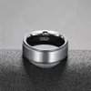 Wedding Rings Tigrade Tungsten Carbide Ring for Man Wedding engagement Band 6/8mm Silver Color Brand Classic Design Engraving Rings size 15 230831