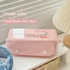 Potloodtassen Canvas pennenzak met grote capaciteit Kawaii etui Koreaans briefpapier Terug naar school Leuke benodigdheden Cosmetische tas voor dames Briefpapier HKD230831