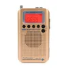 Radio HanRongDa HRD737 Portable Full Band Aircraft Receiver FMAMSW CBAirVHF World with LCD Display Alarm Clock 230830