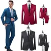Erkek Suit Blazers Erkekler Düğün Takım Kostüm İş Resmi Parti İş Giyim Ceket Pantolon#264163328D