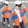 Jackets Children's Clothing Boys' Coat Spring and Autumn Trench Medium Big Children Casual Boy Handsome Top 230830