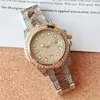 남자 패션 디자이너 시계 여성 고품질 시계 다이아몬드 41mm 풀 쿼츠 운동 스테인리스 스틸 시계 밴드 커플 연인 손목 시계