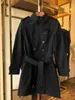 Women's Trench Coats Designer Sandringham Mid length Slim Fit British Classic Coat Gabardine UZ9I