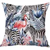 Kissen Nordic Flamingo Tropical Leaf Abdeckung Blume Leinen Baumwolle Wurf Fall Hause Dekoration Sofa Dekorative Kissenbezug