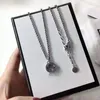 Designer Stainless Steel Couple Necklace Men's and Women's Pendant Necklace Party Birthday Gift with box