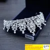 Barrettes en strass Coiffes de mariage Bijoux Tiara Cristal Diademas Princesse Couronne Coiffe pour robe Accessoires de mariée en gros ZZ