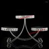 Plates 1 PCS European Three-layer Mirror Crystal Dessert Table Wedding Bar West Point The Cake