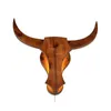 Wall Lamp Nordic LED Lighting Bull Head Solid Wood Decoration Light Corridor Sconce Fixture Bedroom Bedside Home