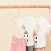 Hangers 2 Coat Rack For Boys Girls Outfits Garments Holder Shirts Cloakroom Home Apricot