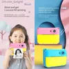 Kameror Kids Instant Print Camera Thermal Paper Adhesive Digital Phone Printing Fill Light Video Girls Boy Child Q230831