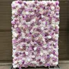 Decorative Flowers 3D Artificial Flower Wall Panels Background Wedding With Pink Roses And Scallion Holiday Party Decorations AGY625