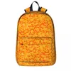 Backpack Gold Fish Cheese Snack in pastels Boy Girl BookBag Student School Bag Cartoon Kids Prochak Travel ramię