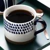 Verres à vin 1 pièces nordique grande capacité 450ml tasse à café en céramique petit déjeuner avoine lait thé tasse nouilles instantanées bol nouveauté cadeaux