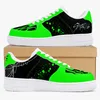 Scarpe fai da te una per uomo donna sneaker casual con piattaforma testo personalizzato con scarpe da ginnastica stile cool verde moda scarpe outdoor 36-48 68963