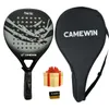 Раккеты из сквоша призваны Padel Racket Tennis Carbon Fiber Soft Eva Face Tennis Paddle Racket с крышкой для пакетов с бесплатным подарком 230831