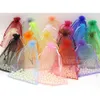 100st Big Organza Wrapping Påsar 20x30 cm Bröllop Favor Christmas Gift Bag Home Party Supplies New 2499