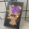 Decoratieve bloemen geurende badzeep roos kunstbloem met LED-licht Holding geschenkdoos bruiloft decoratie feest souvenir Valentijnsdag