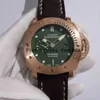 Ограниченная серия против углеродного волокна Ceramic Panerais PAM00382 Мужские механические часы Большой циферблат старый светящийся водонепроницаемый WATC P9PK