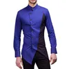 Camisas masculinas moda primavera e verão casual manga comprida lapela camisa listrada blusa colarinho botão