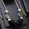 Pendant Necklaces Long Rope Chain Beaded Necklace For Women Jewelry Accessories Super Natural Resin Fashion Vintage Party Gift 230831