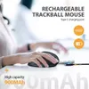 Fareler Protoarc EM01 Bluetooth Kablosuz Trackball Fare Şarj Edilebilir RGB Ergonomik Fareler 2.4G Fare Bilgisayar PC İPad Mac Windows 230831