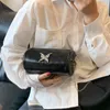 Вечерние сумки 2023 Женщины серебряная цепная мода мода мода Lady Crossbody Designer Цилиндрические сумки и кошелек