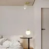 Lâmpadas pendentes (lâmpada led grátis) luz nórdica natureza branca lâmpada pendurada e27 teto de vidro para quarto / sala de estar / sala de jantar