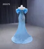 Cocktail Dresses Flower Special Design Cuff Sweetheart Party Blue Dress SM222172