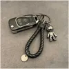 Hoge kwaliteit sleutelhanger Klassieke prachtige lederen sleutelhanger Ring Ornamenten Geschenken voor mannen en vrouwen Auto-accessoires Drop Delivery Dhuhq 116