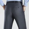 Mens Pants Summer Business Thin Suit For Men Size 2956 Spring Autumn Male Formal Solid Silk Long Dress Baggy Office Trousers 230830