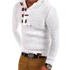 Maglioni da uomo Autunno Inverno Spessi per uomo Casual Pullover lavorato a maglia caldo Manica lunga Slim Fit Maglione a collo alto in cotone con cappuccio 230830