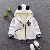 Down Coat Winter Cotton Children Girls Cartoon Thickning Håll WARM Western Style Cotton Padded Jacket för 1-6Y