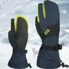 Ski Gloves Winter Waterproof Warm Thick Touch Screen ThreeFinger for Men Women Cycling Outdoor Climbing 230830