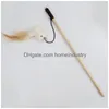 Cat Toys Funny Stick Interactive Kitten Wood Wand Feather Bell Fish Rat Doll Catcher Teaser Exercise For Indoor Animal 1544 D3 Drop De Dhqsj