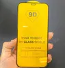 9D Temperat Glass Phone Screen Protector för iPhone15 14 Pro Max 13 12 11 XR XS 8 7 6 Samsung A54 A21 med detaljhandelspaket