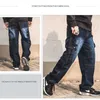 Moda Uomo Biker Jeans Heavy Duty Multi tasche Stile giapponese Loose Fit Plus Size Pantaloni cargo denim per pantaloni a vita bassa LST230831