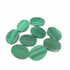 Pedras preciosas soltas malaquita natural forma oval plana cabochão 13x18mm contas de pedras preciosas atacado semi-preciosas táxi 5 tamanhos anel face