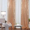 Curtain Sequin Backdrop Curtains - 2 Paneler 2x8ft Gold/Silver Party Wedding Baby Shower Sparkle Pography Bakgrund