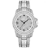 Нарученные часы Pintime Quartz Watch for Men Luxury Full Diamd